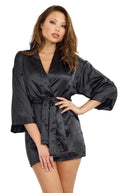 Robe, Chemise, Padded Hanger - Small - Black Luxe Ember Essentials