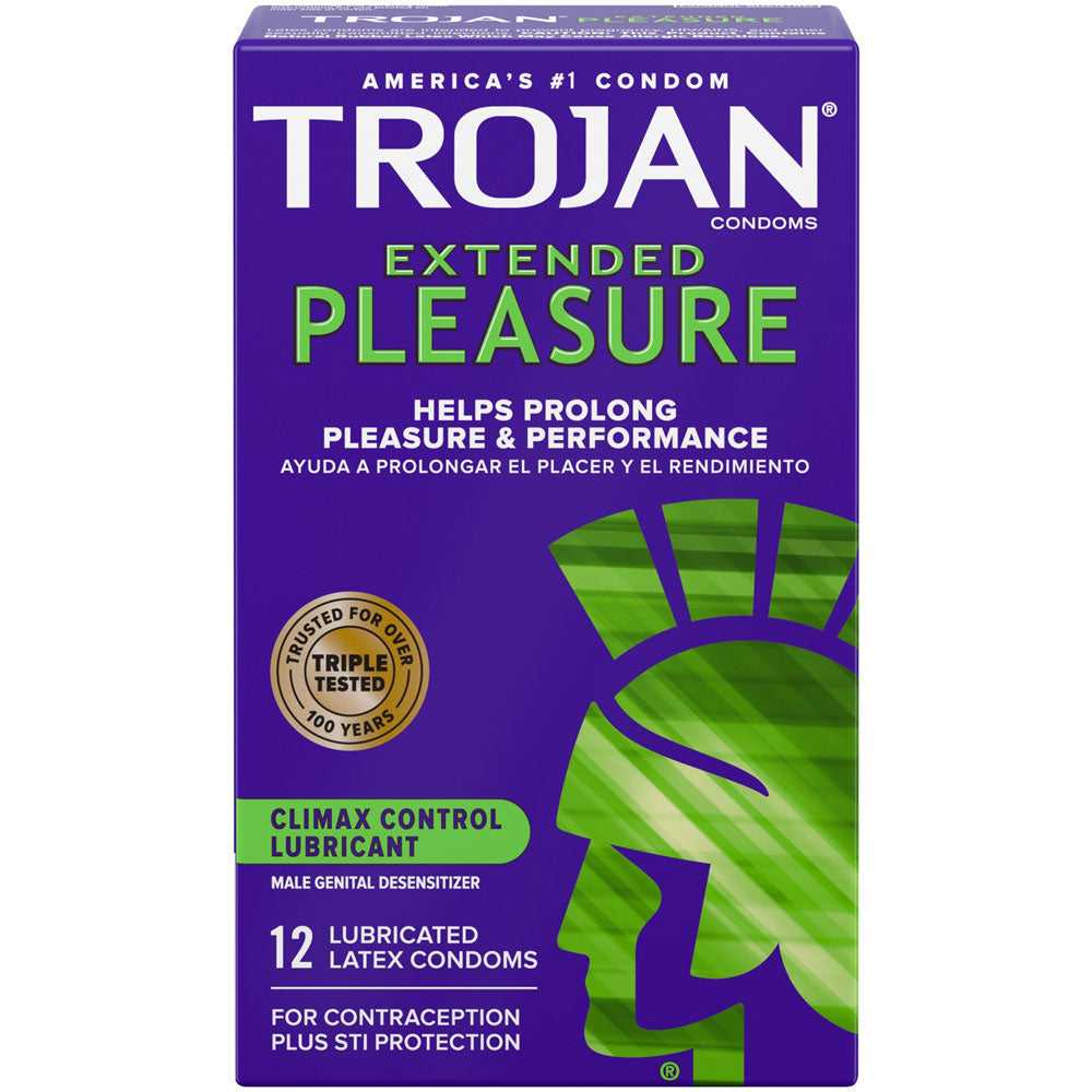 Trojan Pleasures Extended Pleasure - 12 Pack Luxe Ember Essentials