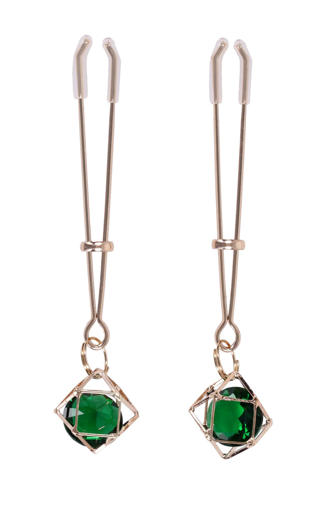 "Indica Crystal Nipple Clips - Green SS10218"