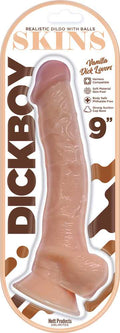 Dick Boy Skins 9" Suction Cup Dildo - Vanilla Luxe Ember Essentials