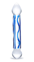 6.5 Inch Full Tip Textured Glass Dildo Luxe Ember Essentials