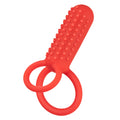 Silicone Rechargeable Vertical Dual Enhancer - Red Luxe Ember Essentials