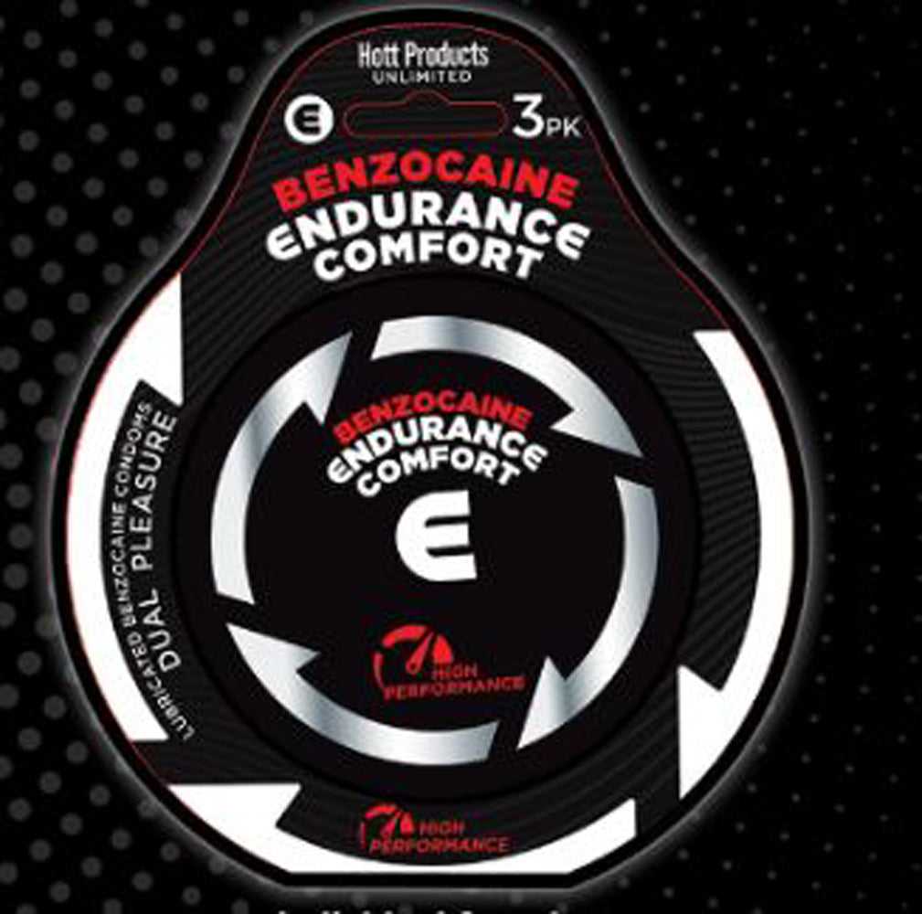 Endurance Comfort - Benzocaine Condoms - 3 Pk Luxe Ember Essentials