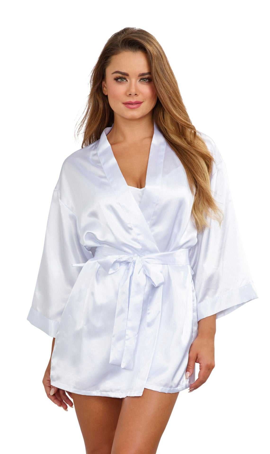 Robe, Chemise, Padded Hanger - Small - White Luxe Ember Essentials