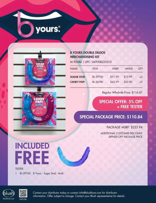 "B Yours Double Dildos Merchandising Kit M-90086"