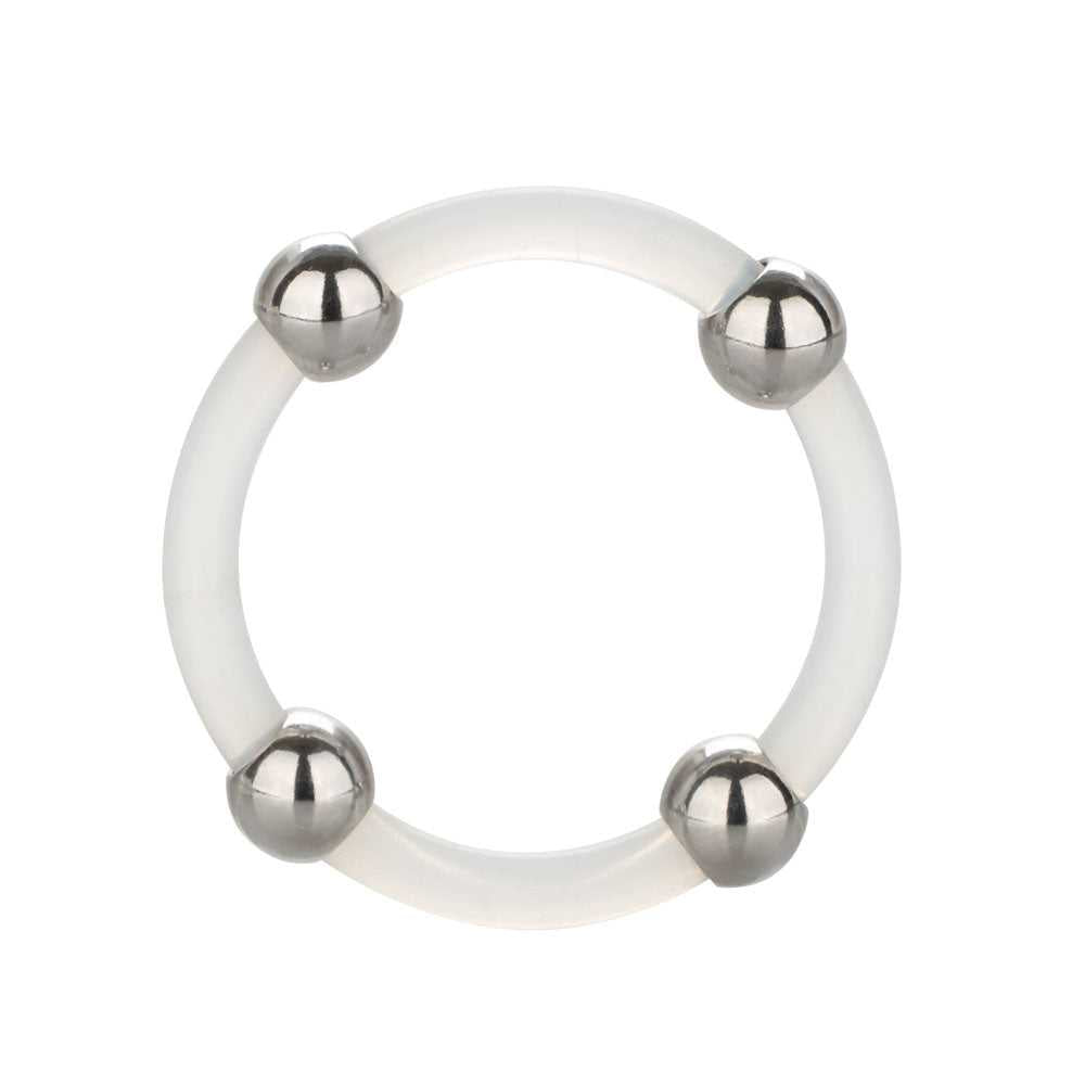 Steel Beaded Silicone Ring - Large Luxe Ember Essentials