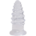 "Crystal Jellies - Anal Twist - 5 Inch Clear DJ0289-07-CD"