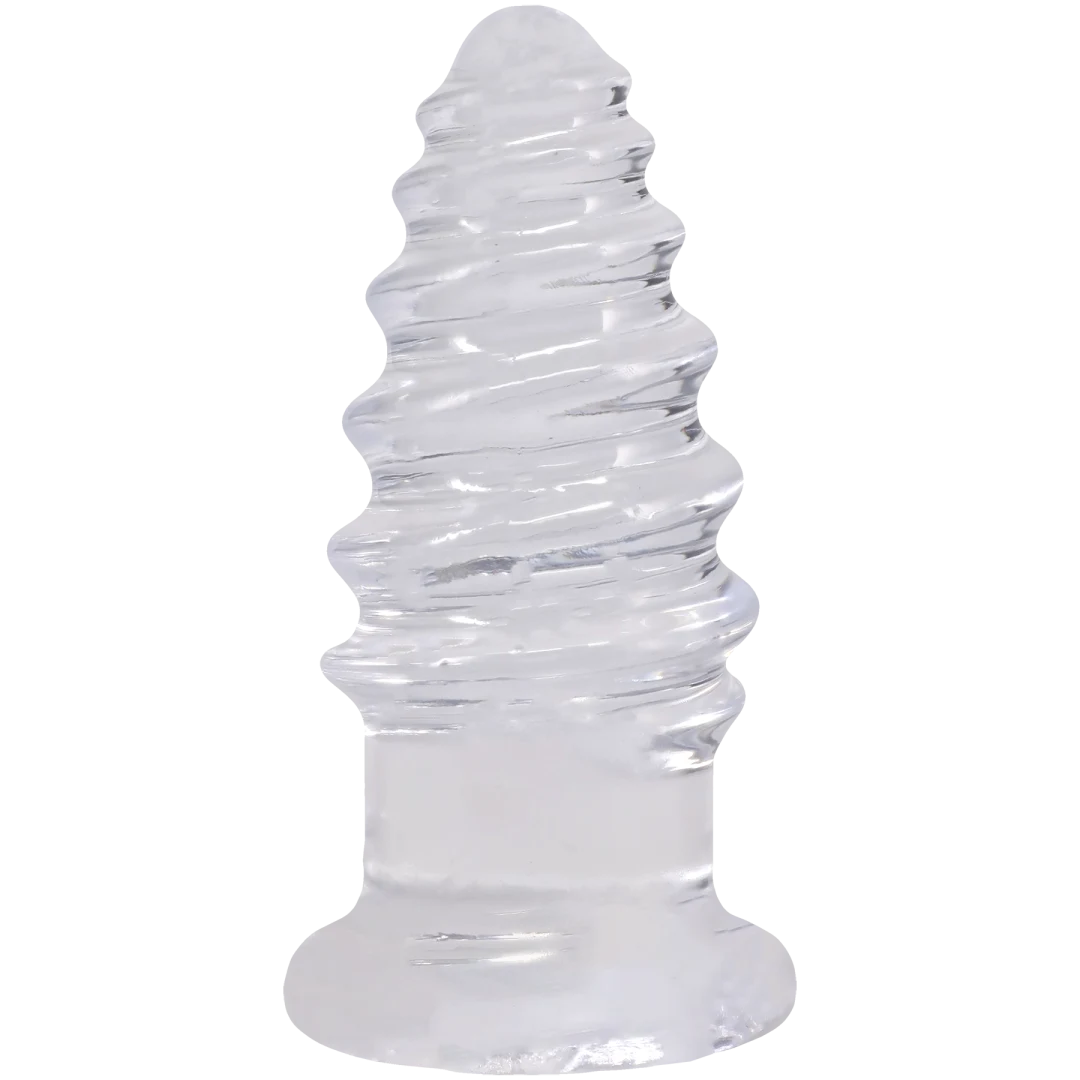 "Crystal Jellies - Anal Twist - 5 Inch Clear DJ0289-07-CD"