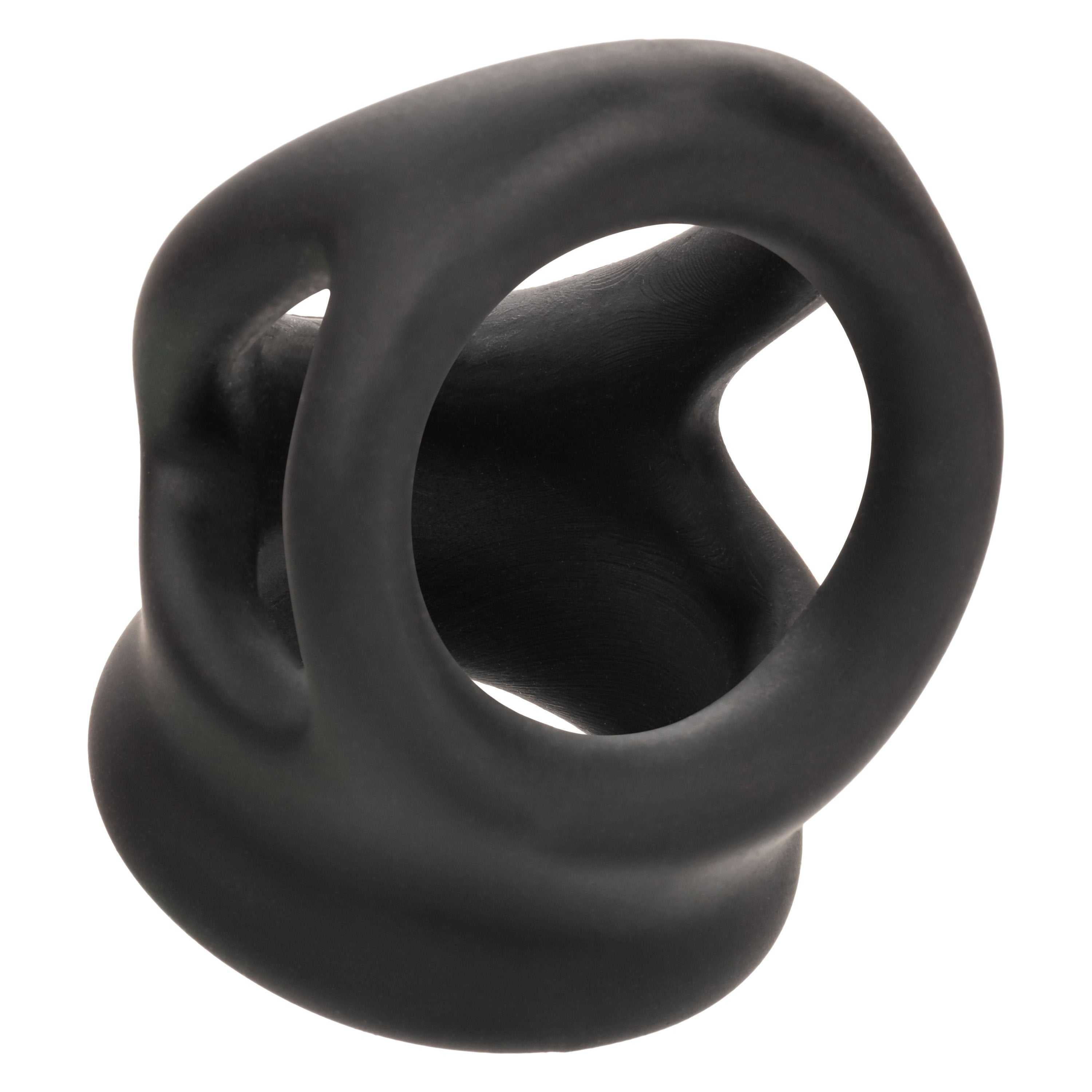 Alpha Liquid Silicone Dual Cage and Ring - Black Ring - Black Luxe Ember Essentials