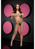 2pc Rainbow Crop Top and Pants Set - One Size Luxe Ember Essentials