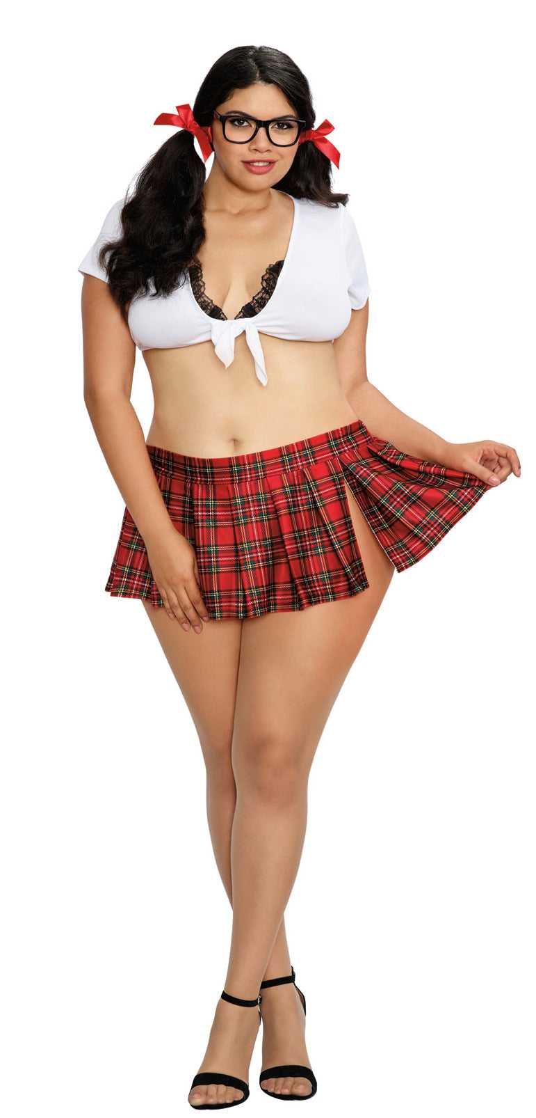 Homeroom Hottie - White/red - Queen Size Luxe Ember Essentials