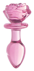 Pink Rose Glass Anal Plug - Medium Luxe Ember Essentials