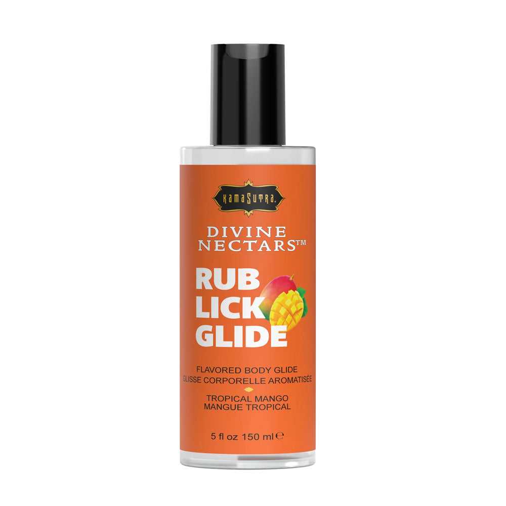 Divine Nectars Flavored Body Glide - Tropical Mango - 5 Fl Oz. 150ml Luxe Ember Essentials
