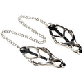 Primal Spiked Clover Nipple Clamps - Silver Luxe Ember Essentials