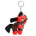 "Scarlett Chainheart Bondage Pony Keychain - Red MS-AI028-RED"