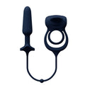"Humper Rechargeable Dual C-Ring With Anal Plug - Black VI-P2808"