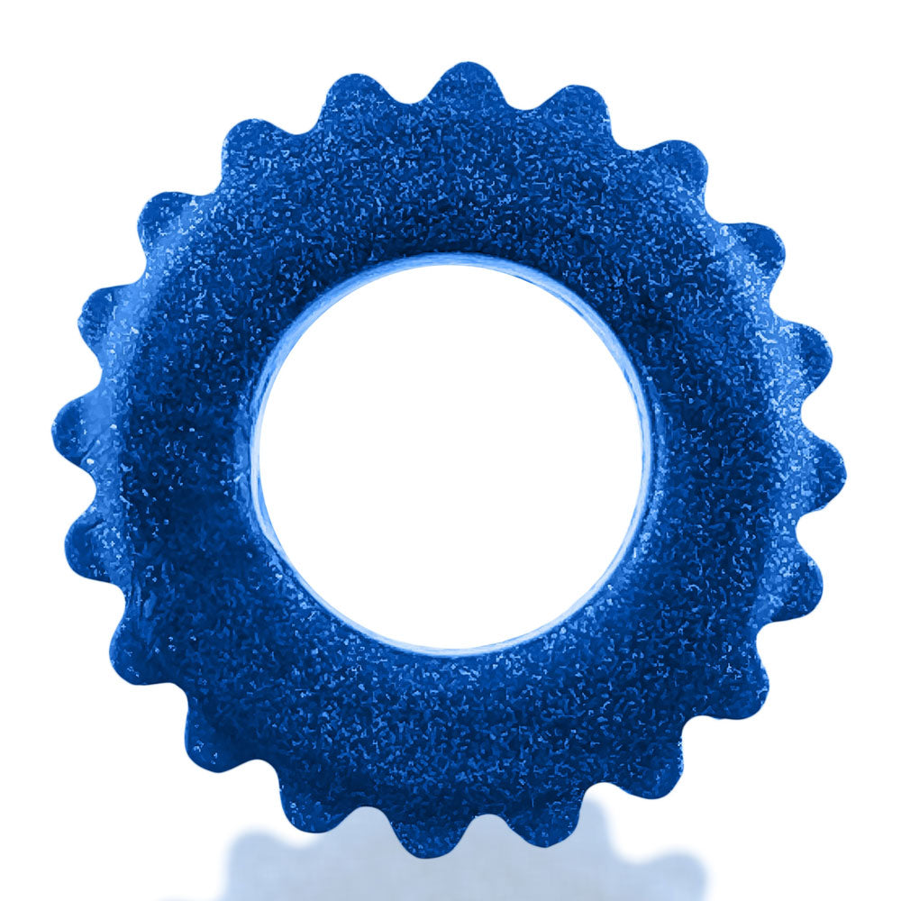 "Plushy Single Ring - Blue Fire OX-3207-BLF"