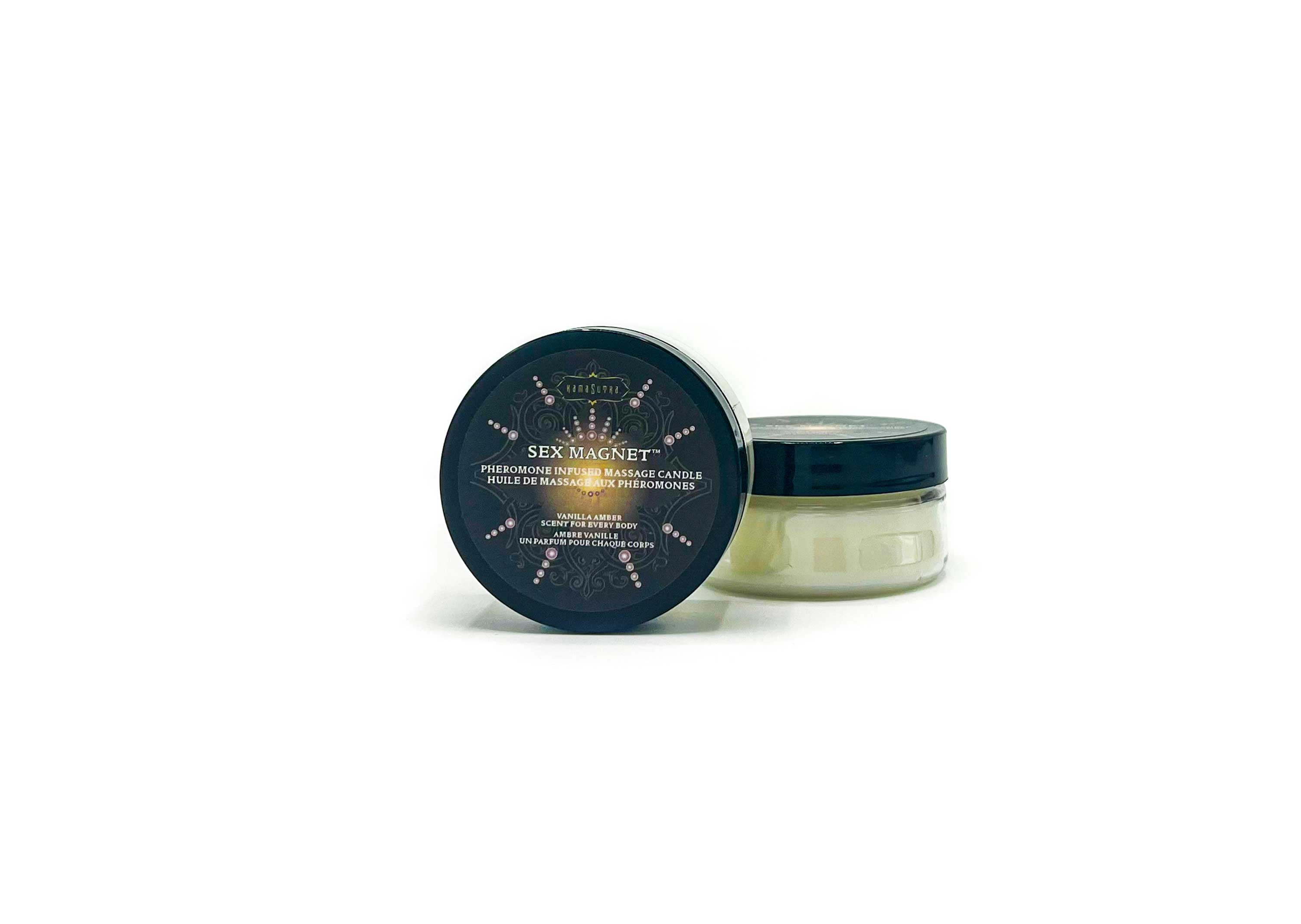 Sex Magnet Pheromone Massage Candle - Vanilla Amber 1.7 Oz Luxe Ember Essentials