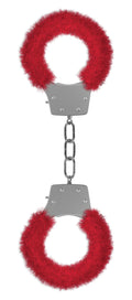 Pleasure Handcuffs Furry - Red Luxe Ember Essentials