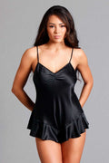 Martina Romper - Large/medium - Black Luxe Ember Essentials