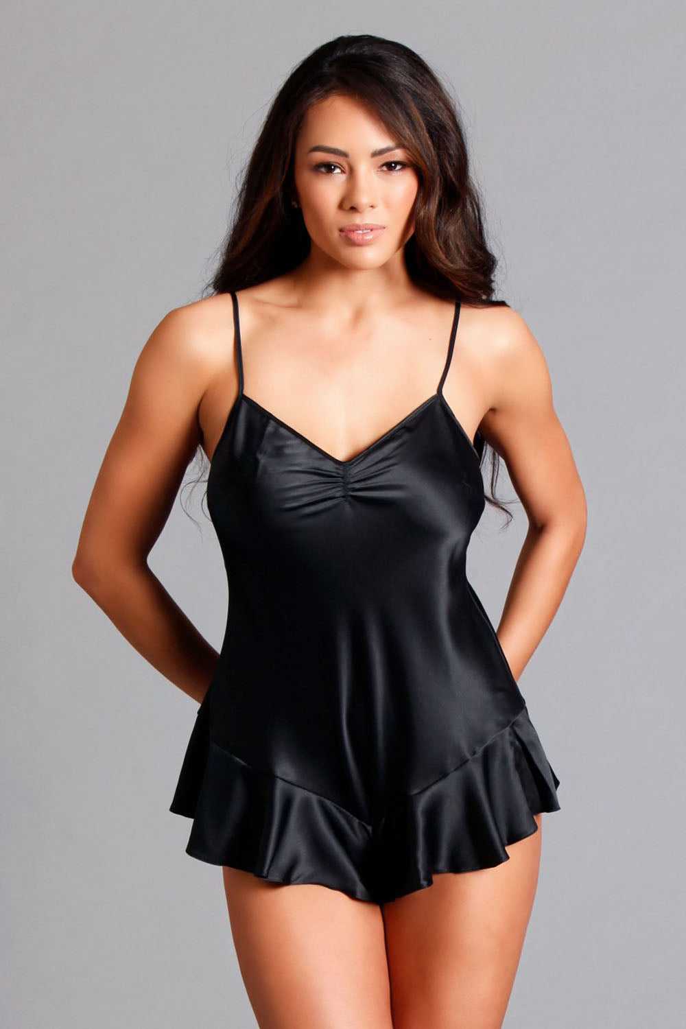Martina Romper - Large/medium - Black Luxe Ember Essentials