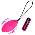 Vibrating Silicone Egg With Digital Remote - Pink Luxe Ember Essentials