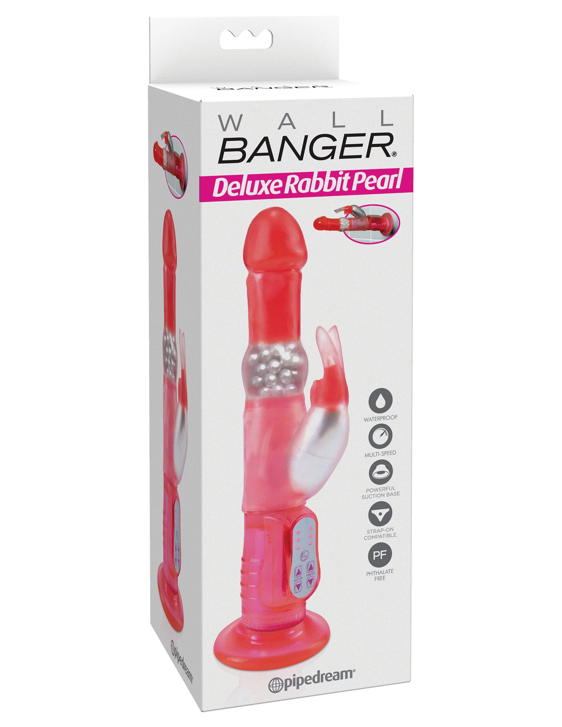 Rabbit Pearl Waterproof Deluxe Rotating Wall  Bangers Pink