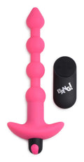 Bang - Vibrating Silicone Anal Beads and Remote Control - Pink Luxe Ember Essentials