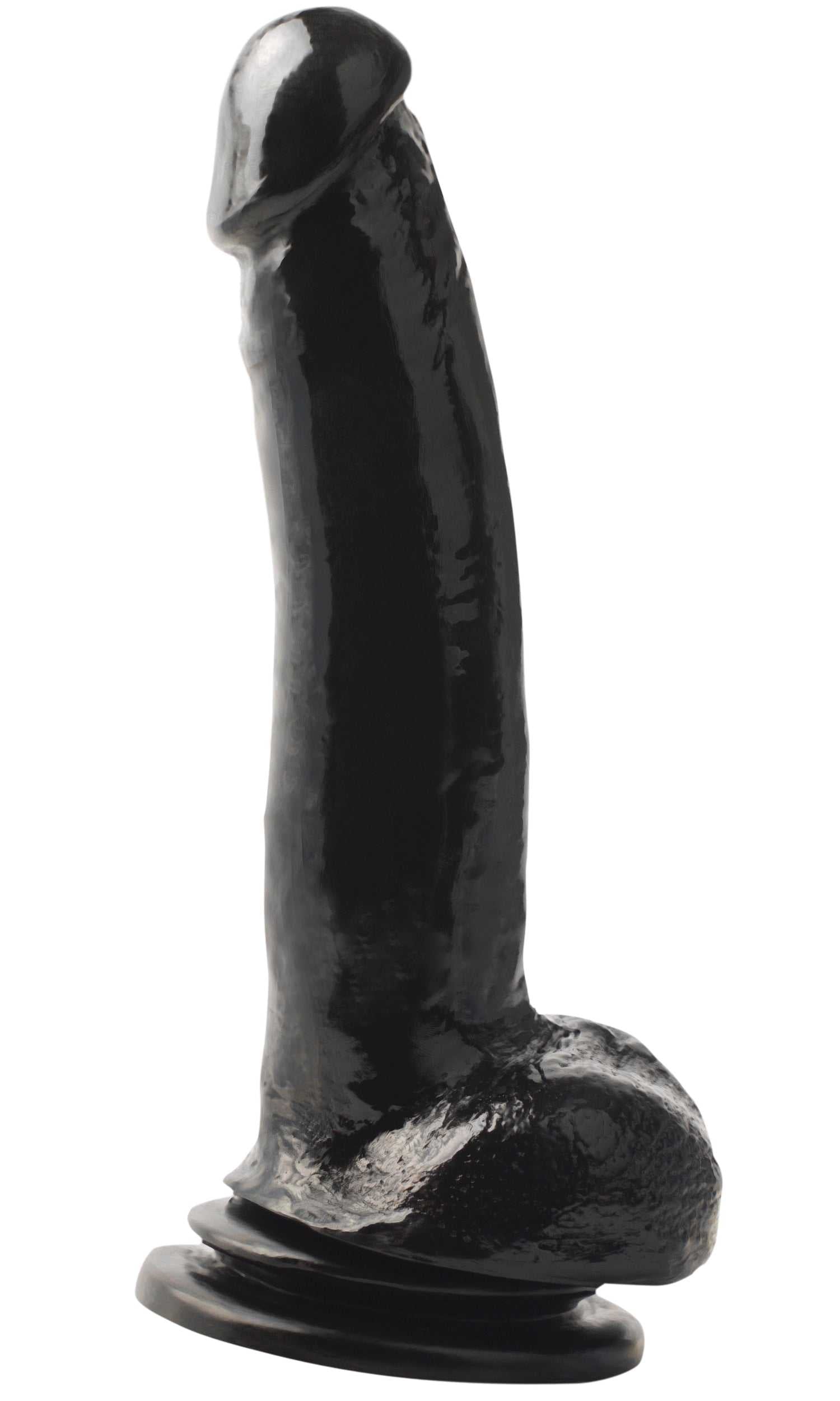 Basix Rubber Works 9 Inch Suction Cup Thicky - Black Luxe Ember Essentials
