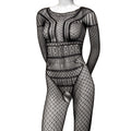 Scandal Plus Size Full Length Lace Body Suit - Plus Size - Black Luxe Ember Essentials