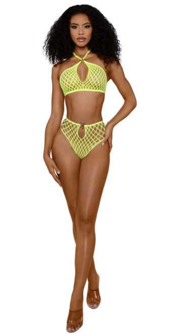 Situation Net 2-Piece Set - Os - Neon Yellow Luxe Ember Essentials
