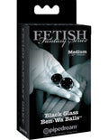 Fetish Fantasy Series Limited Edition Glass Ben-Wa Balls - Medium - Black Luxe Ember Essentials
