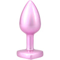 "Booty Bling Metal Heart Plug - Small - Pink DJ7017-15-BX"
