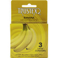Trustex Flavored Lubricated Condoms - 3 Pack - Banana Luxe Ember Essentials