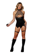 Garter Slip and Leash - One Size - Black Luxe Ember Essentials