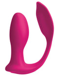 Threesome Double Ecstacy Silicone Vibrator - Pink Luxe Ember Essentials