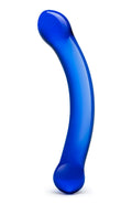 6 Inch Curved G-Spot Blue Glass Dildo Luxe Ember Essentials