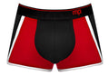Retro Sport Panel Short- X-Large - Black/ Red Luxe Ember Essentials
