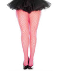 Mini Diamond Net Spandex Pantyhose - Queen Size - Hot Pink Luxe Ember Essentials