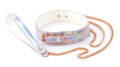 Cosmo Bondage - Collar and Leash - Rainbow Luxe Ember Essentials