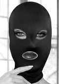 Subversion Mask With Open Mouth and Eye - Black Luxe Ember Essentials