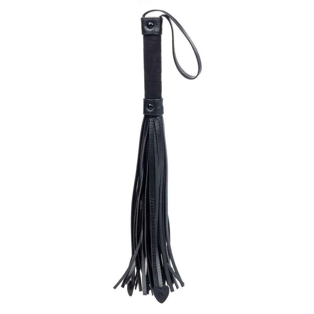 Nocturnal Collection Heart Throb Flogger - Black Luxe Ember Essentials