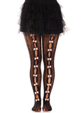 "Sweetheart Stripedtights - Os - Black LA-9733BLKOS"