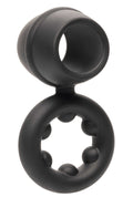 Alpha Liquid Silicone Dual Support Magnum Ring - Black Luxe Ember Essentials