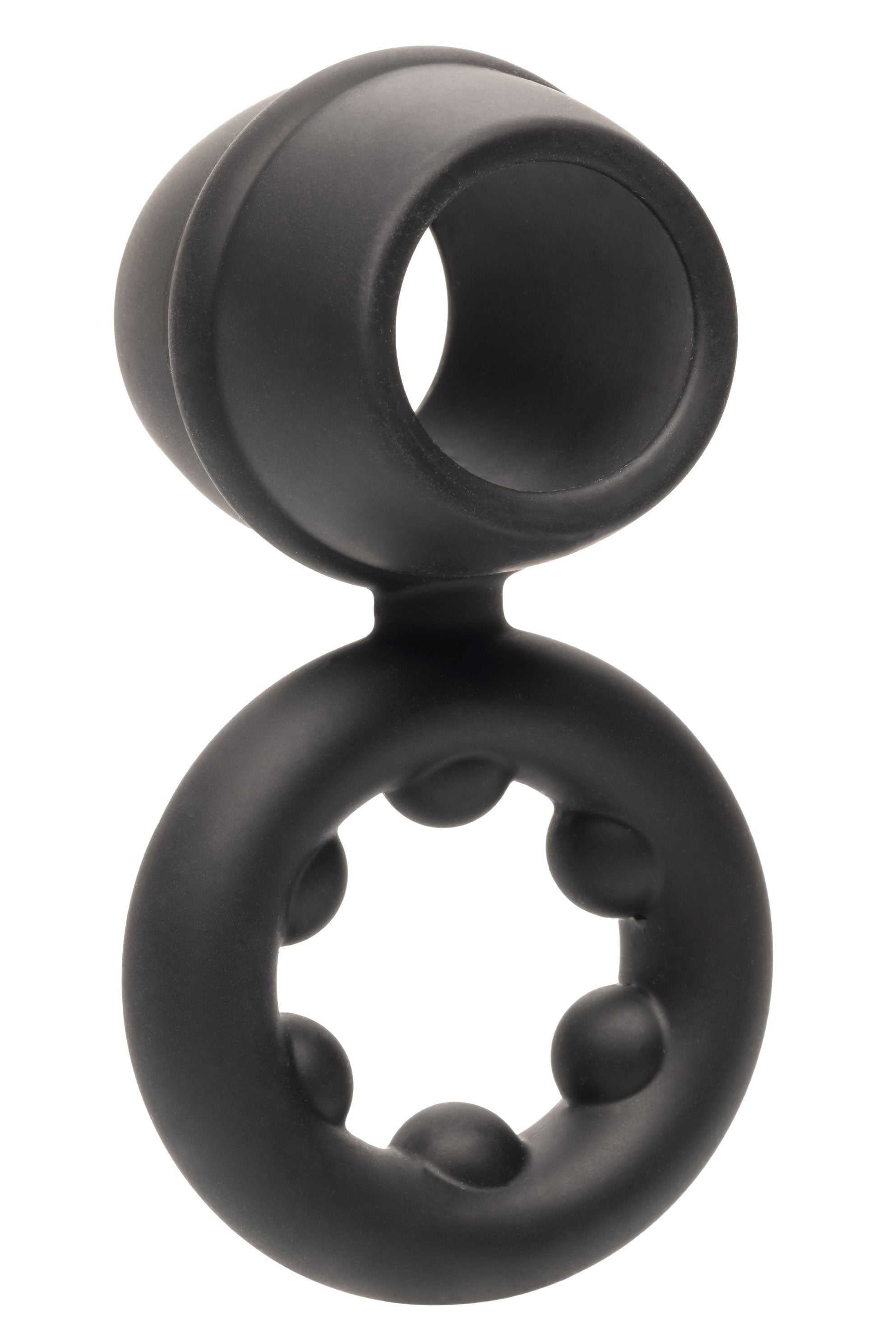 Alpha Liquid Silicone Dual Support Magnum Ring - Black Luxe Ember Essentials