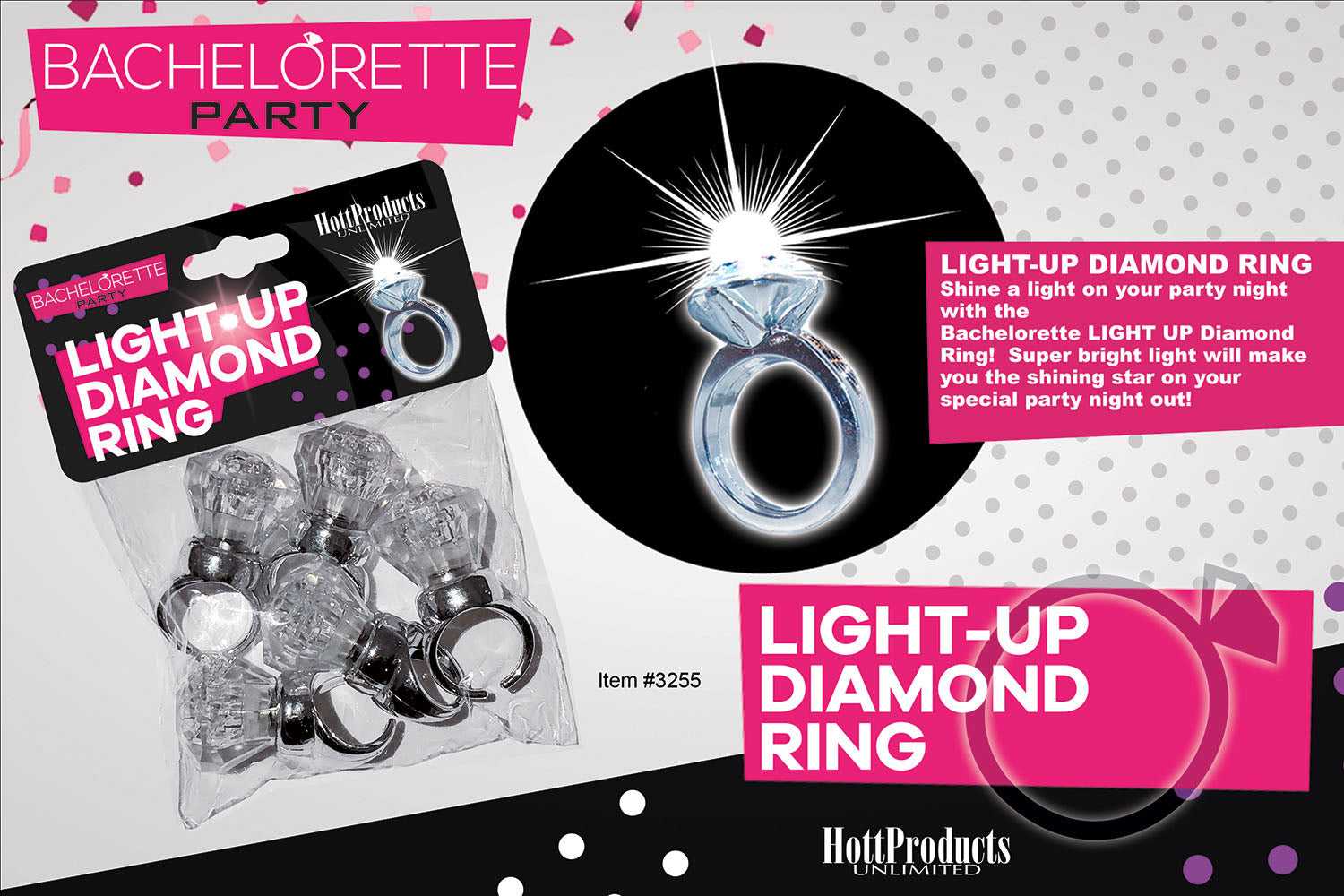 Light Up Diamond Ring 5 Pk Luxe Ember Essentials