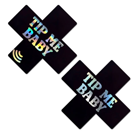 "Tip Me Baby Holographic X Smart Nfc Pasties CTMB-XF-DOM"