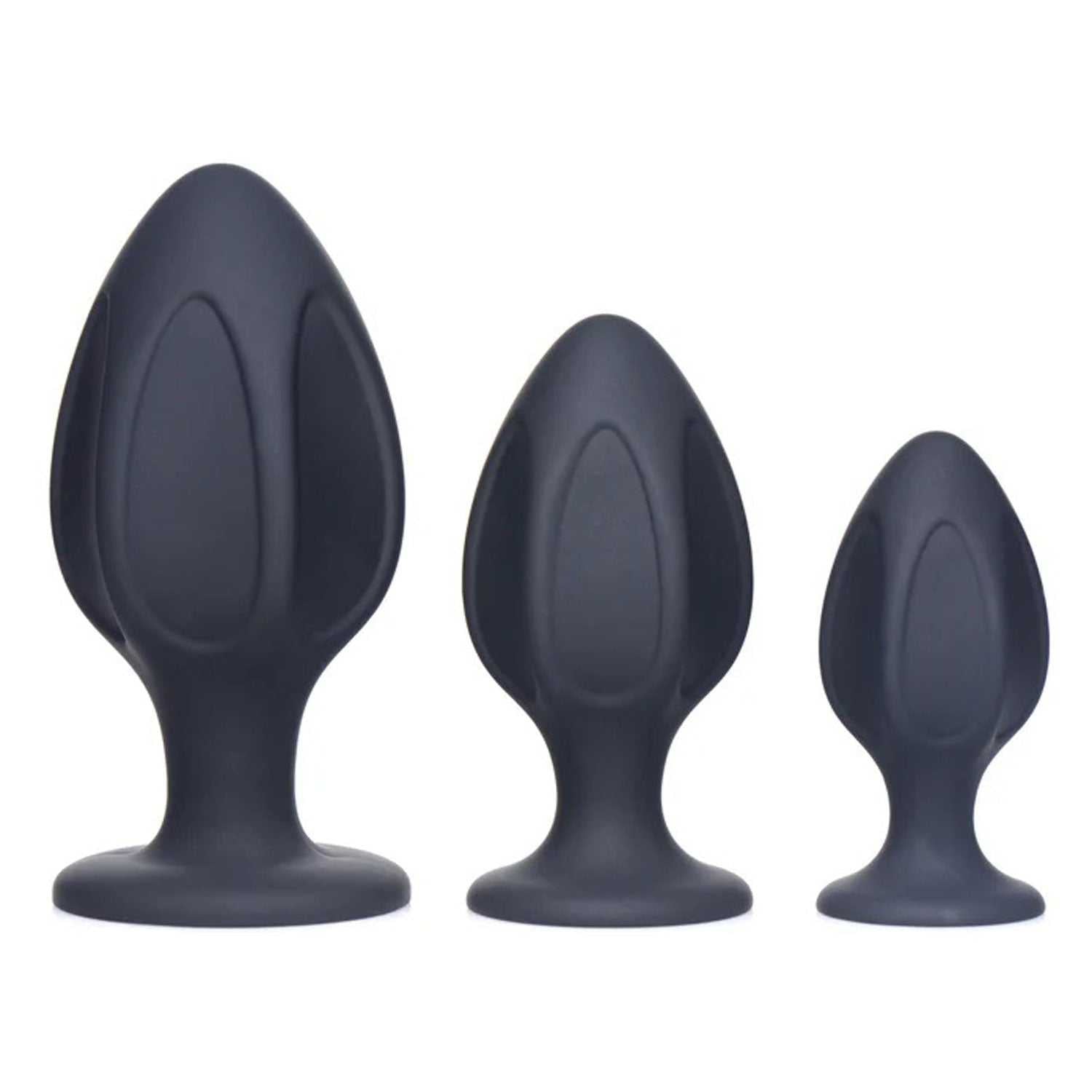 Triple Juicers Silicone Anal Trainer Set - Black Luxe Ember Essentials