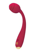 Secret Kisses Rosegasm Long Stem Flexi G-Spot Vibe Rose - Red Luxe Ember Essentials