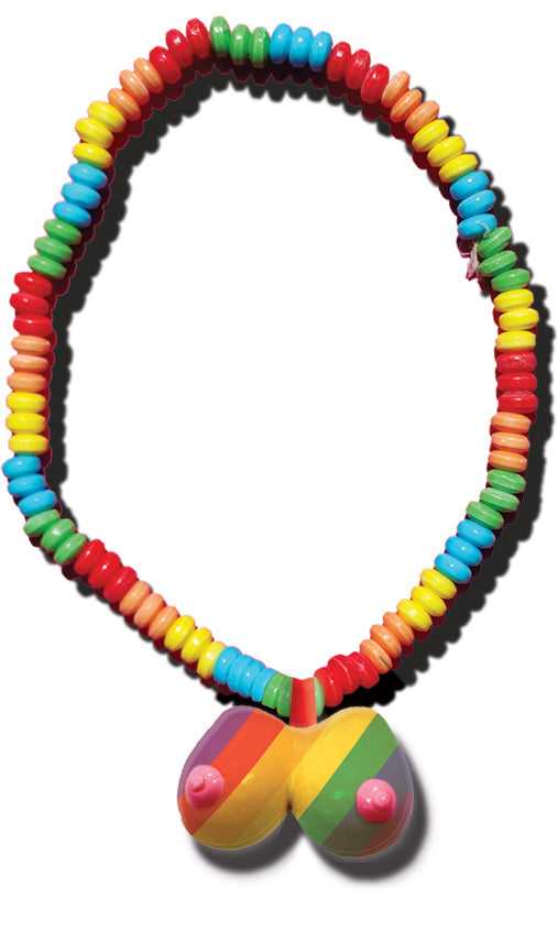 Rainbow Boobie Candy Necklace Luxe Ember Essentials